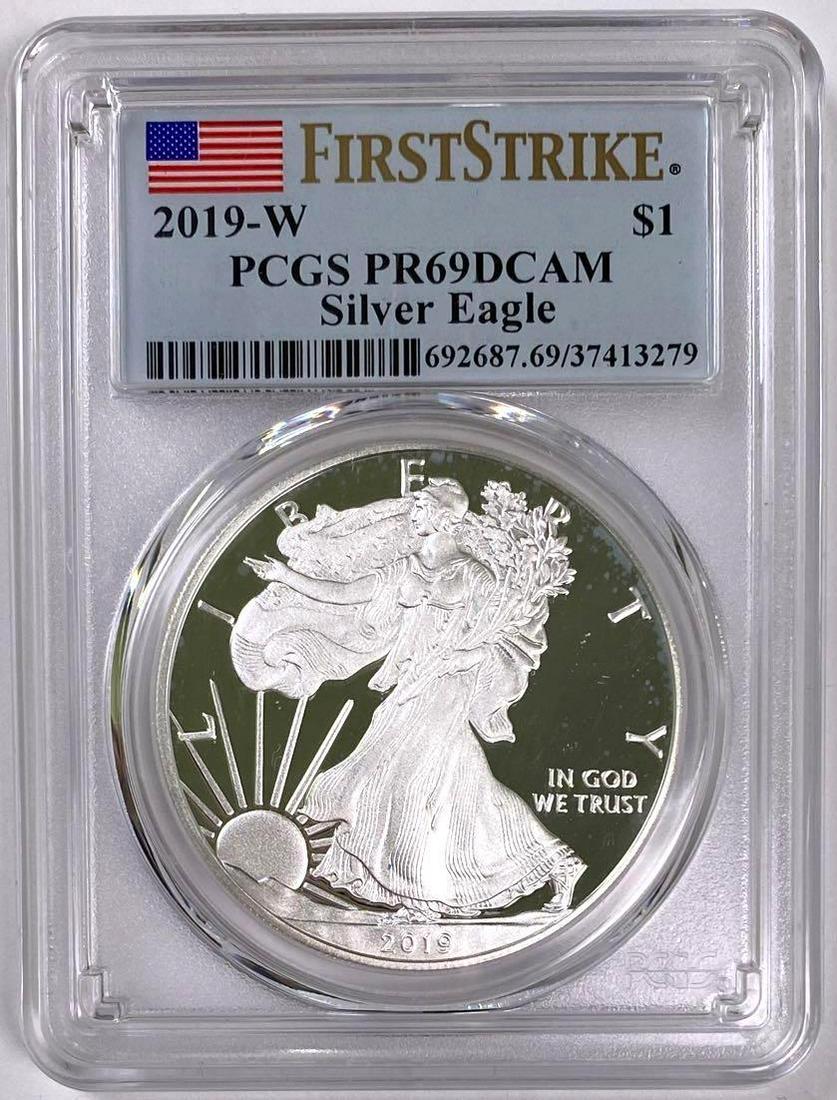 2019 W American Silver Eagle (PCGS) PR69DCAM (1 of 2)