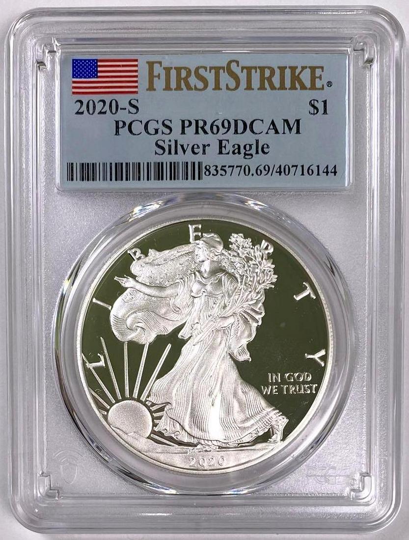 2020 S American Silver Eagle (PCGS) PR69DCAM (1 of 2)