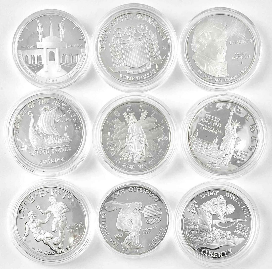 Group of US Mint Silver Commemorative Dollars (1 of 2)