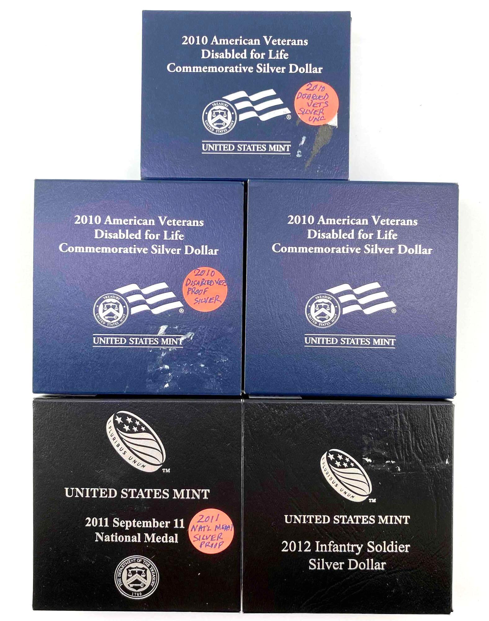 Group of (5) US Mint Commemorative Dollars (1 of 3)