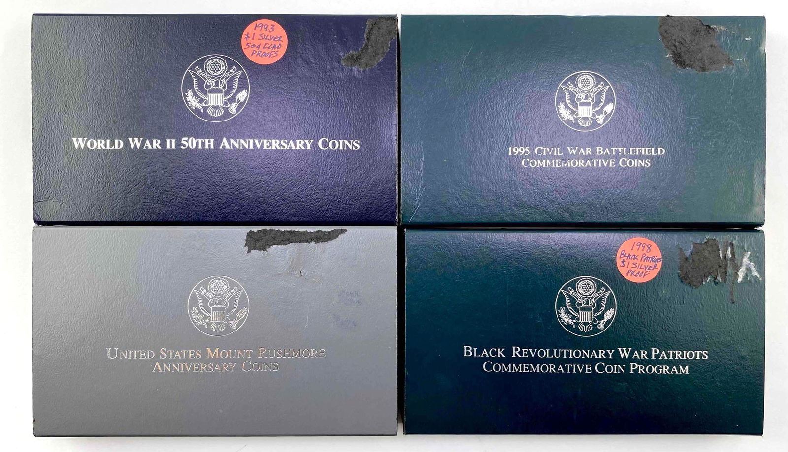 Group of (4) US Mint Commemorative Silver Dollar Half Dollars (1 of 3)