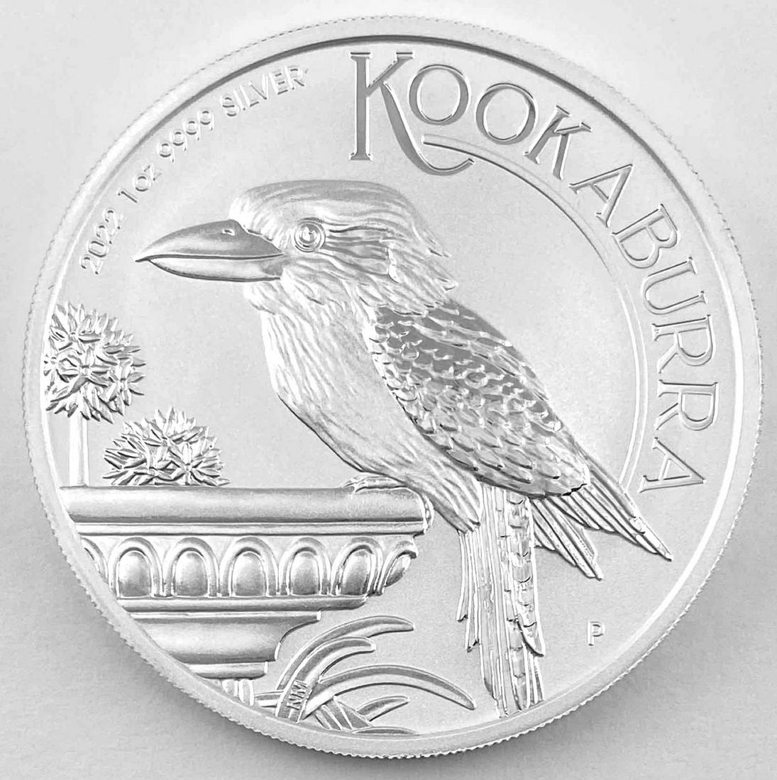 2022 Australia 1 oz .9999 Silver Kookaburra BU Coin Perth Mint (1 of 2)