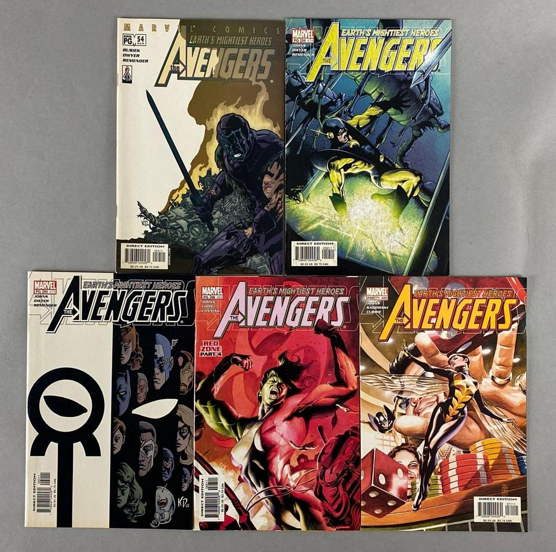 Group of 5 Marvel The Avengers Direct Edition Comic Books (1 of 4)