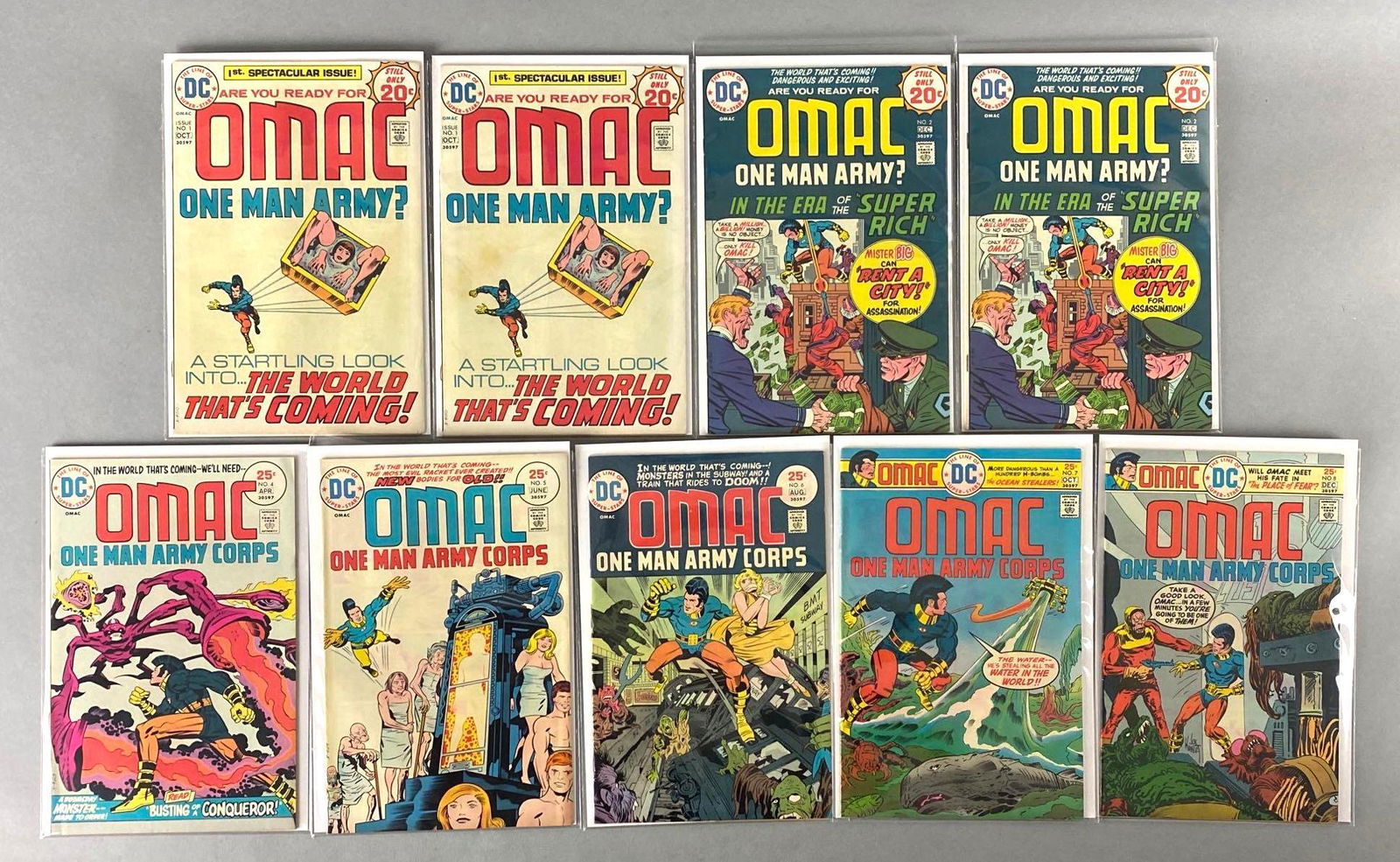 Group of 9 DC Omac Comic Books (1 of 4)