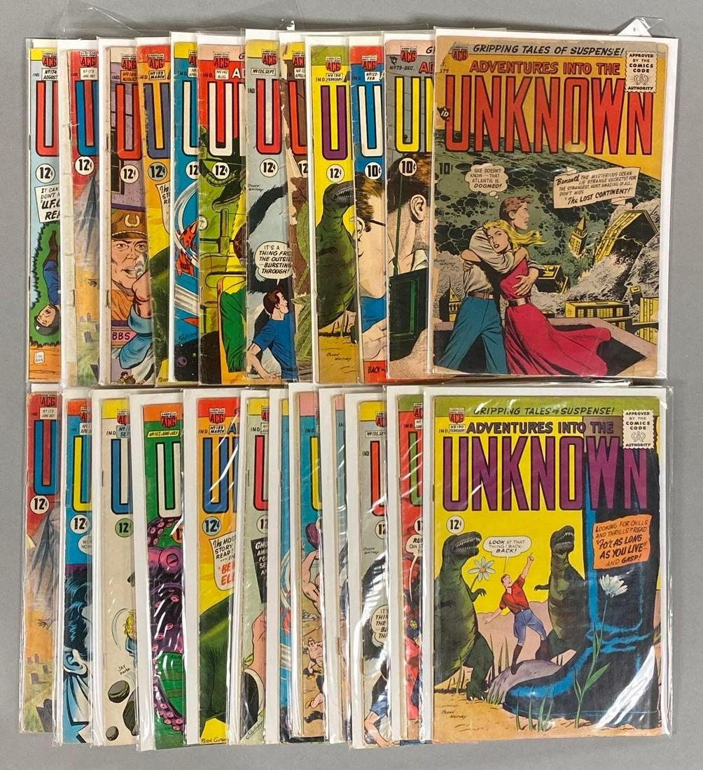 Group of 24 ACG Adventures into the Unknown Comic Books (1 of 3)