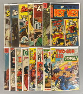 Group of 16 Marvel, Dell, Atlas, Magazine Enterprises Comic Books: bagged and boarded, includes Black Diamond, Apache Kid, Gene Autry and more