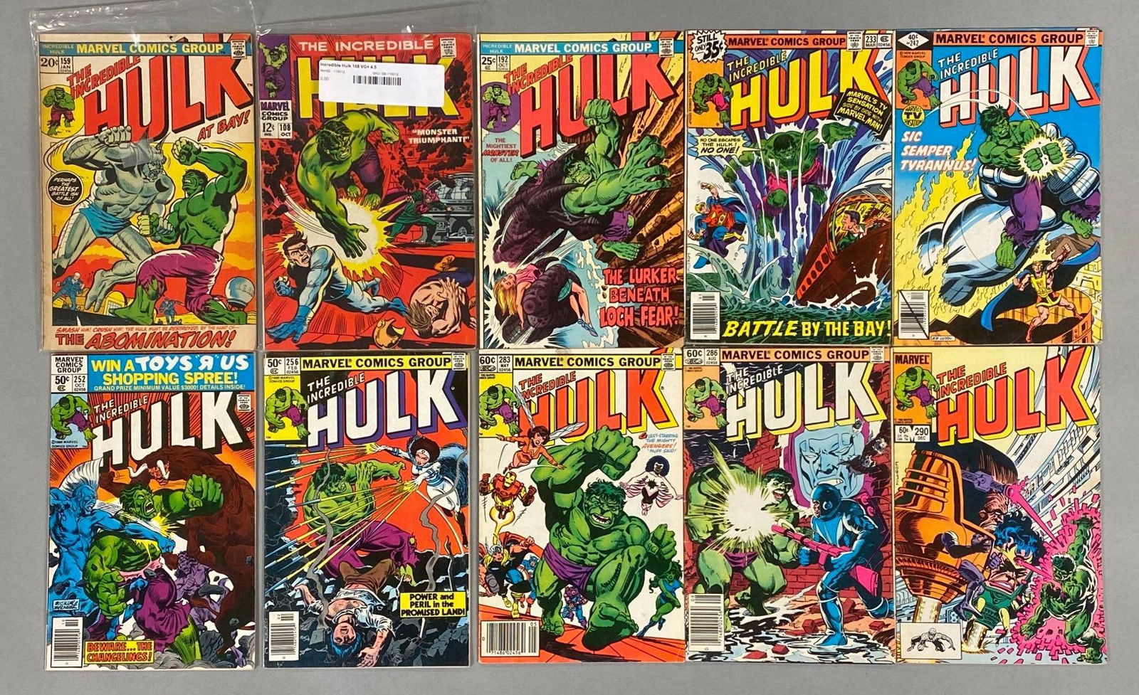 Group of 10 Marvel The Hulk Comic Books (1 of 3)