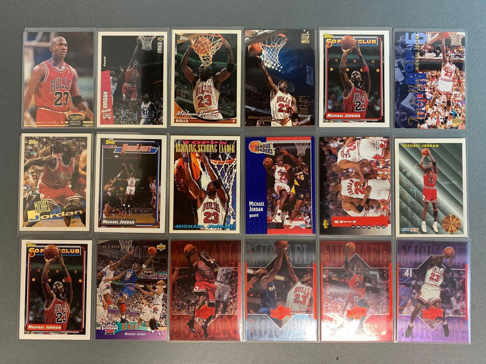 18 - Michael Jordan cards (1 of 2)