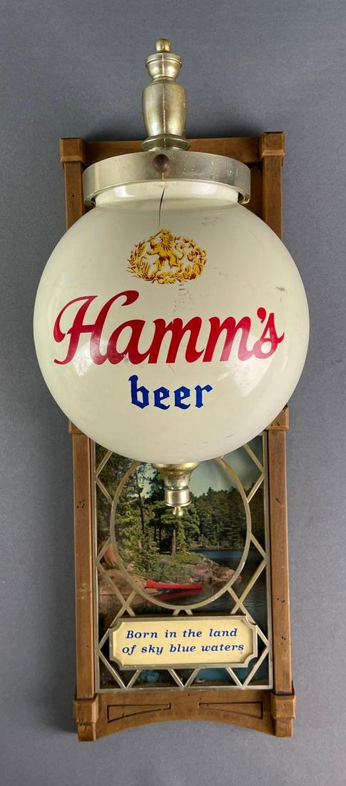 Vintage Hamms Beer Advertising Wall Sconce Sign (1 of 3)