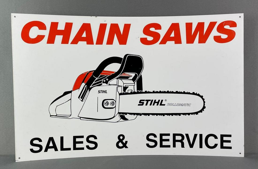 Stihl Rollomatic Chainsaws Advertising Metal Sign (1 of 2)