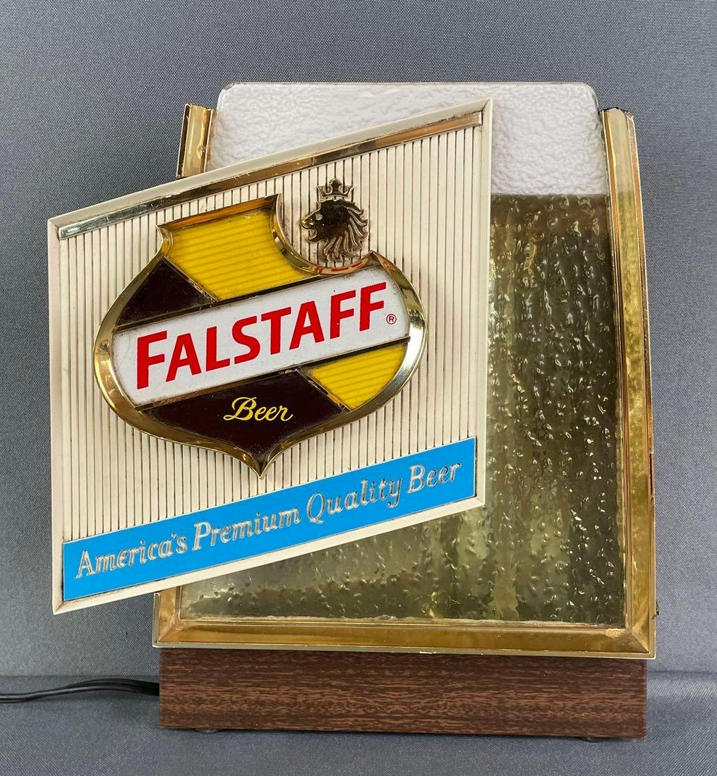 Vintage Falstaff Beer Light Up Bubbler Advertising Sign (1 of 3)