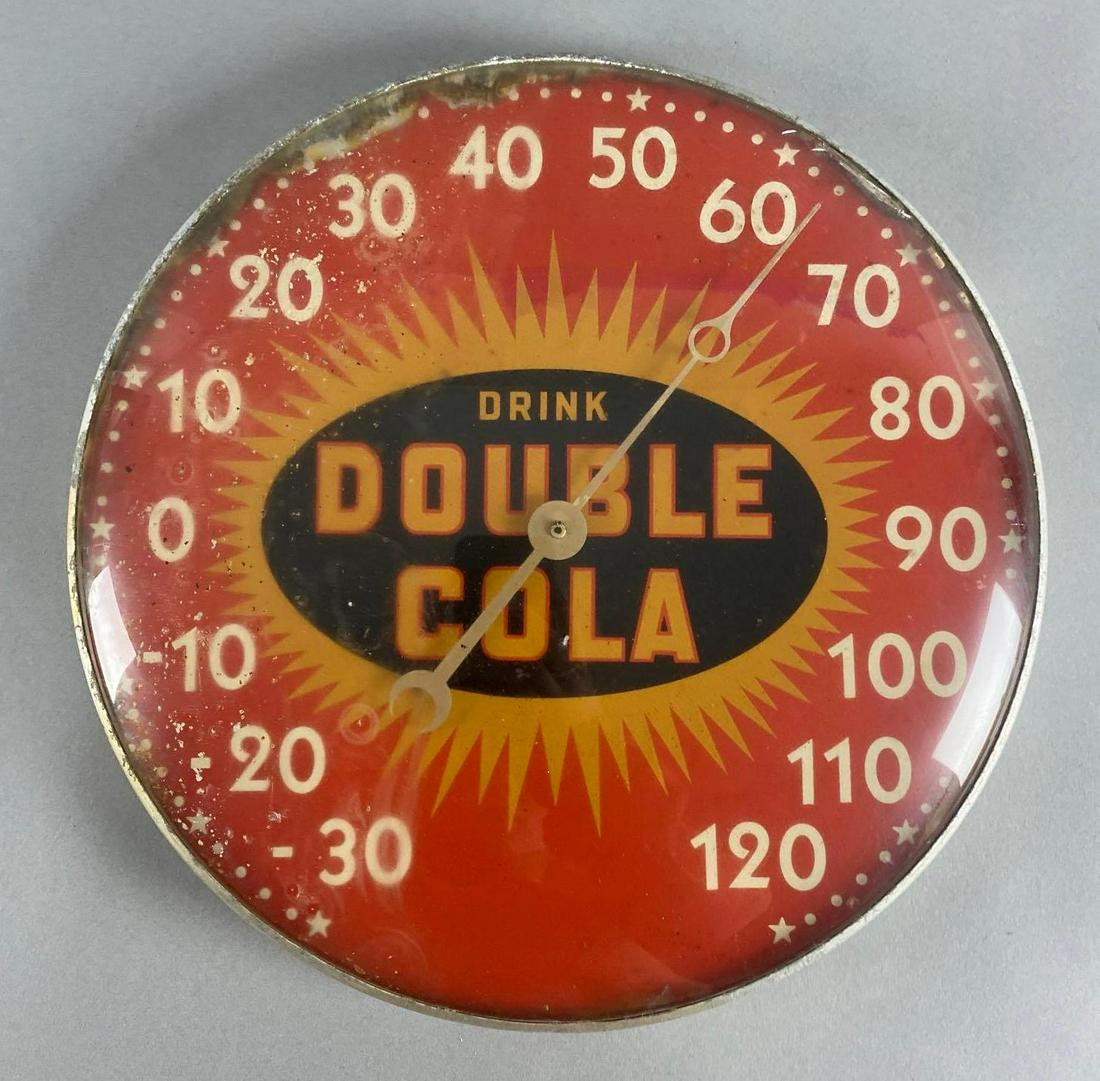 Vintage Double Cola Advertising Thermometer (1 of 3)