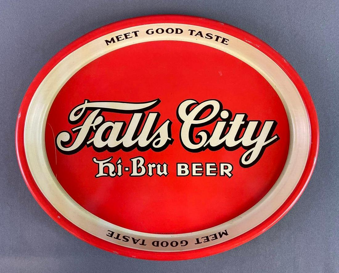Vintage Falls City Beer Advertising Tray (1 of 3)
