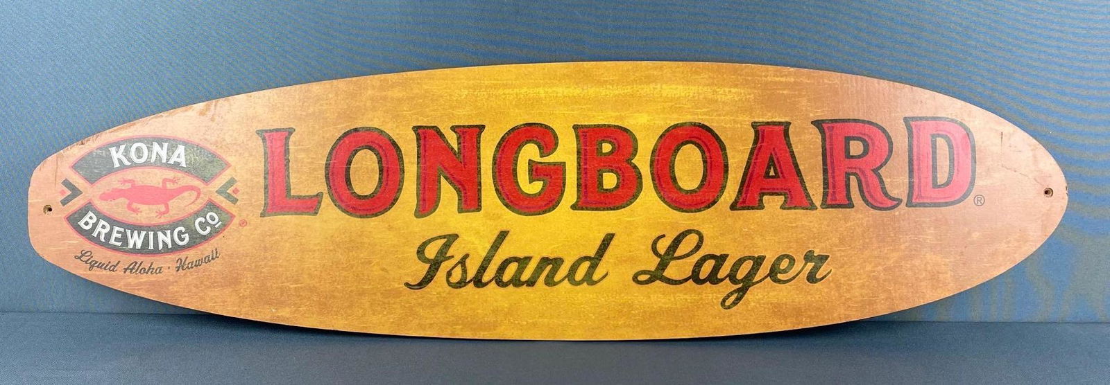 Longboard Island Lager Advertising Surfboard Sign (1 of 2)