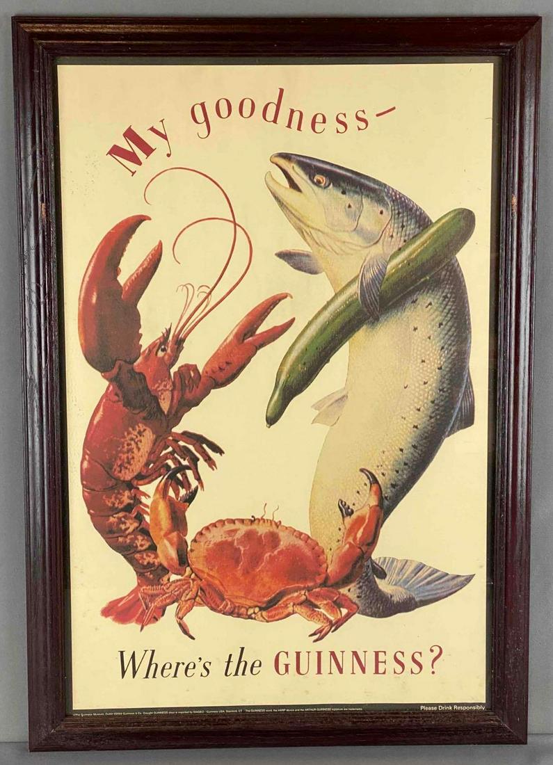 Framed Guinness Beer Advertising Poster (1 of 2)