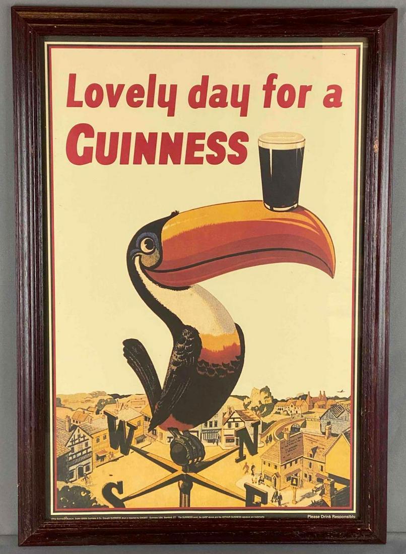 Framed Guinness Beer Advertising Poster (1 of 2)
