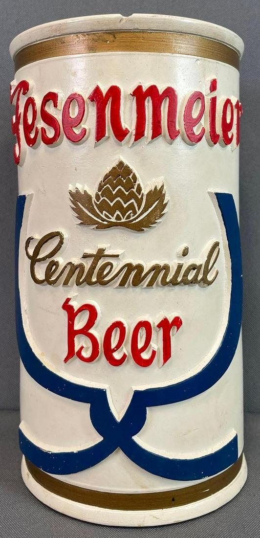 Fesenmeier Centennial Beer Advertising Back Bar Bank (1 of 4)