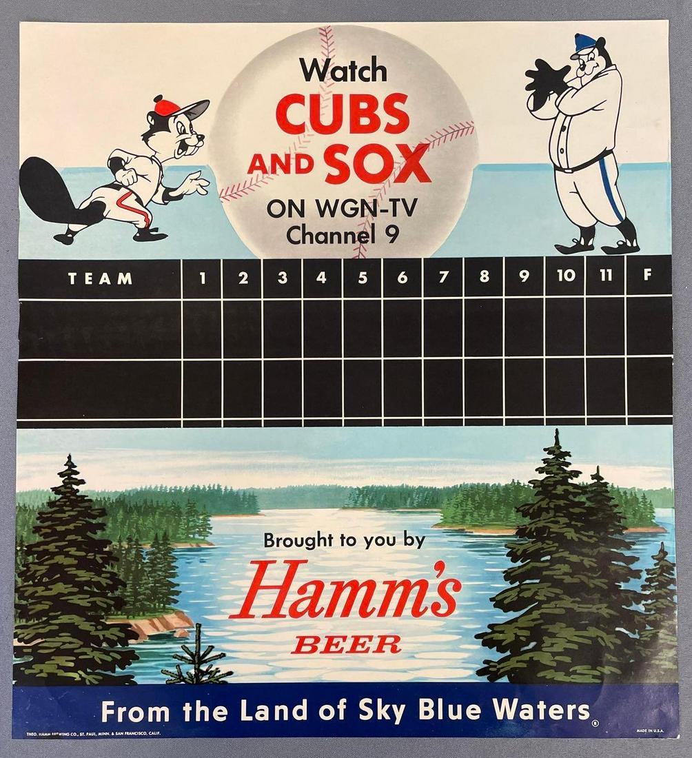 Hamms Beer Scoreboard Advertising Poster (1 of 2)