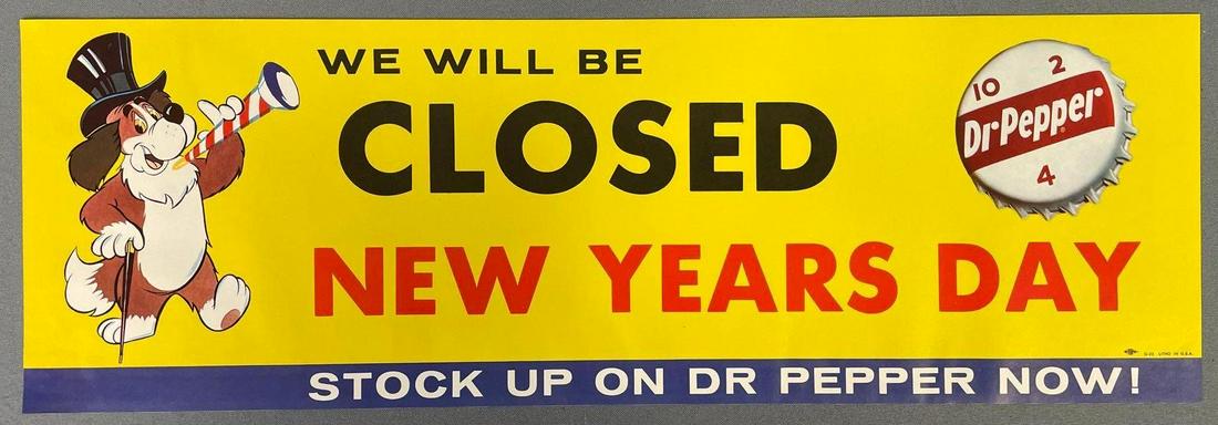 Vintage Dr Pepper Advertising Lithograph Poster (1 of 2)