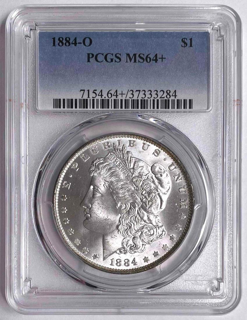 1884 O Morgan Silver Dollar (PCGS) MS64+ (1 of 2)