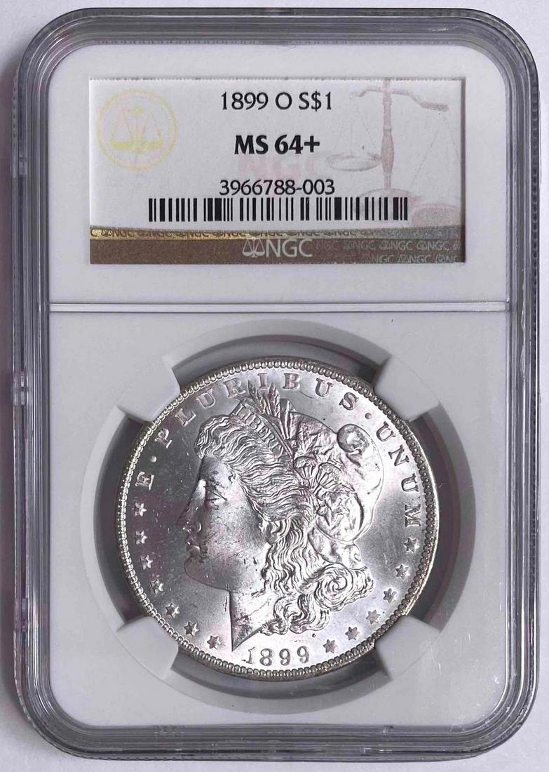 1899 O Morgan Silver Dollar (NGC) MS64+ (1 of 2)