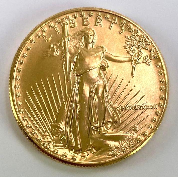 1987 $50 American Eagle 1oz. Fine Gold (1 of 2)