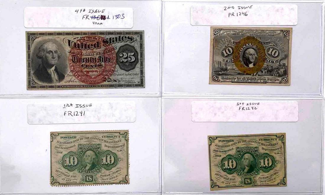 Group of 4 Fractional Currency (1 of 2)