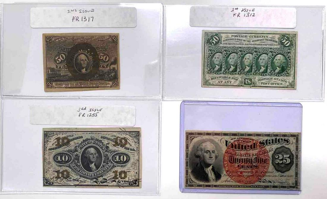 Group of 4 Fractional Currency (1 of 2)
