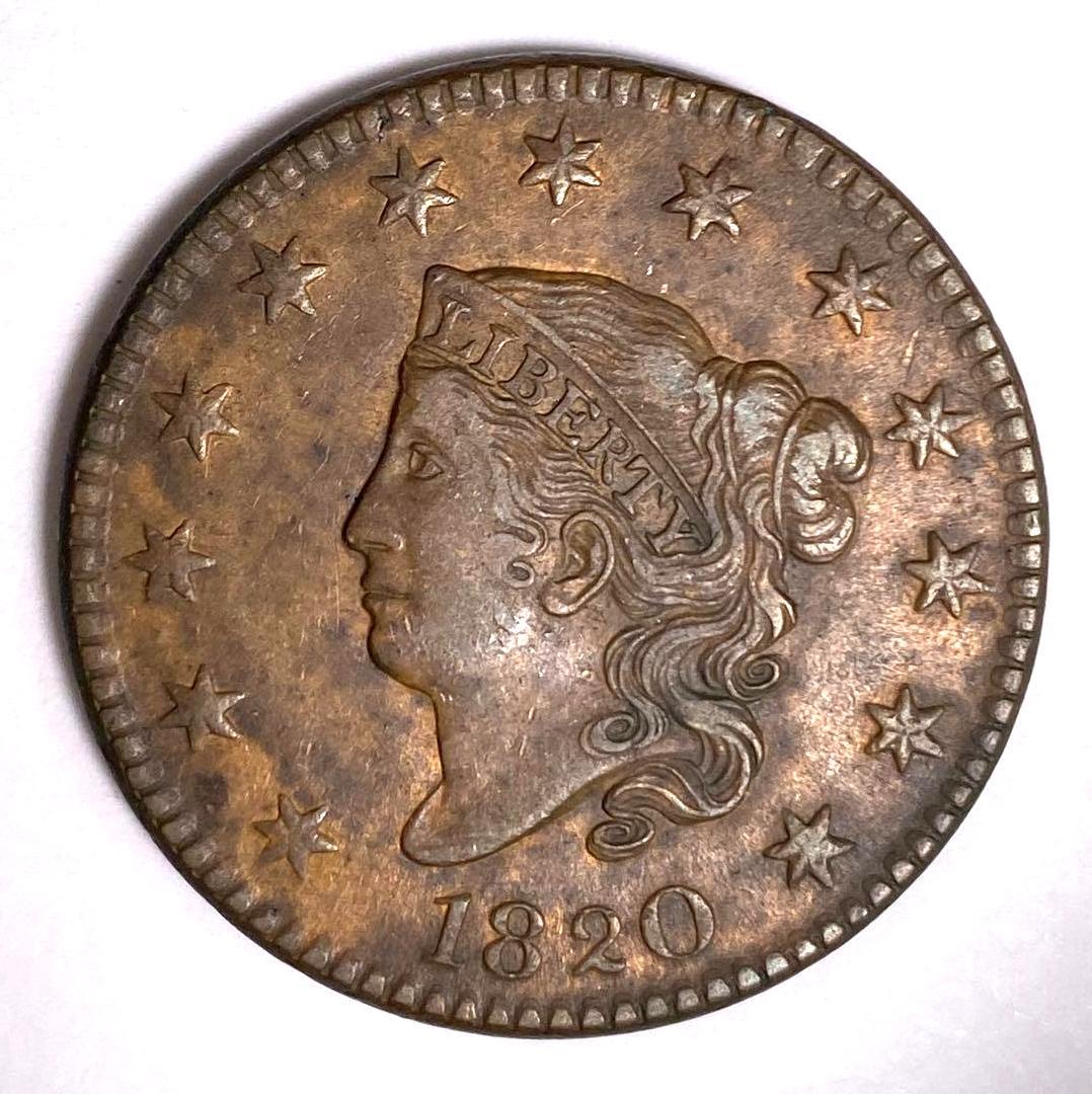 1820 Small Date Coronet Head Large Cent (1 of 2)