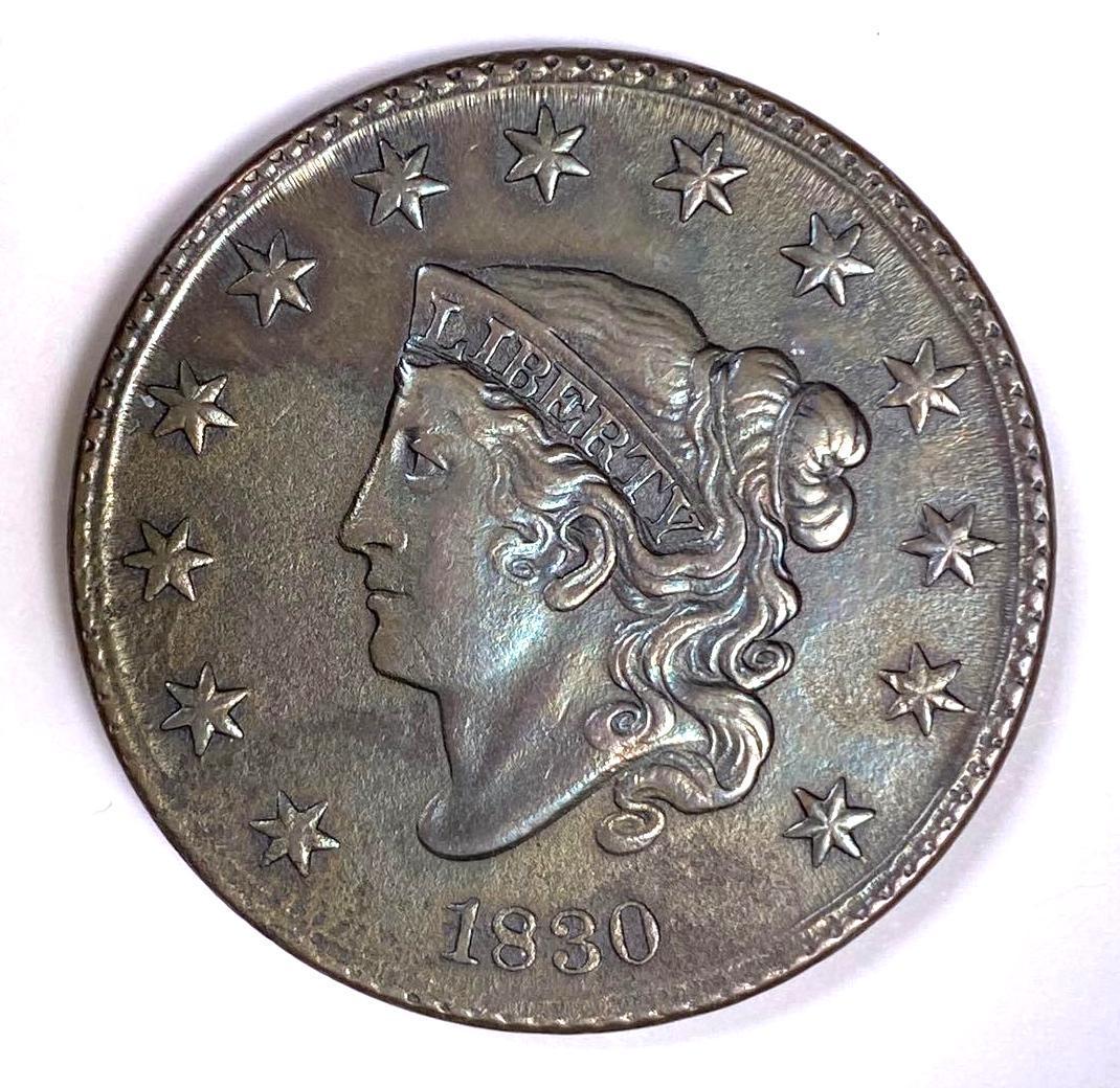 1830 Large Letters Coronet Head Large Cent (1 of 2)