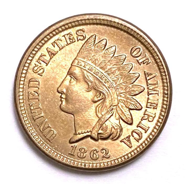 1862 Indian Head Cent (1 of 2)