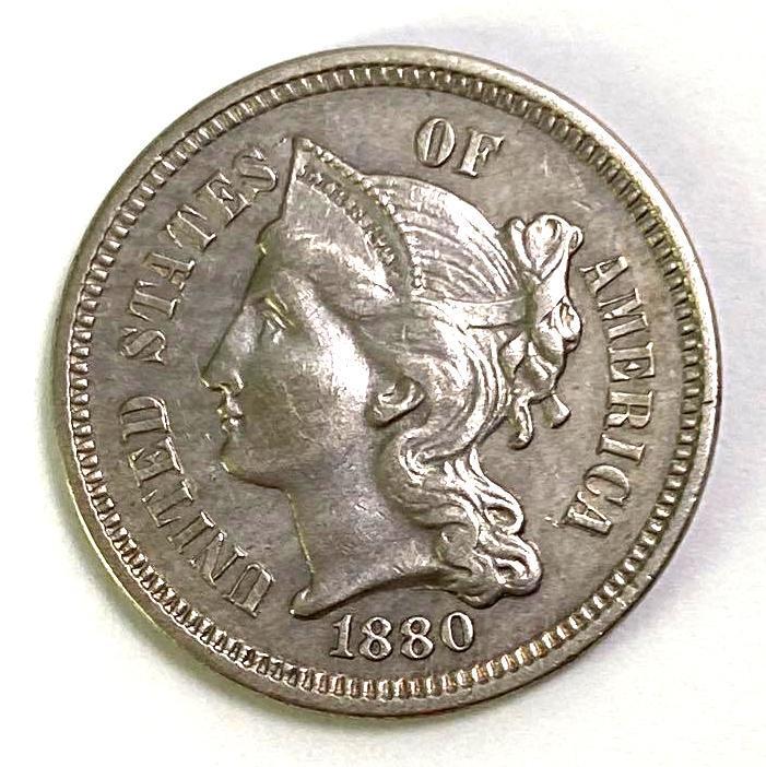 1880 Three Cent Nickel (1 of 2)
