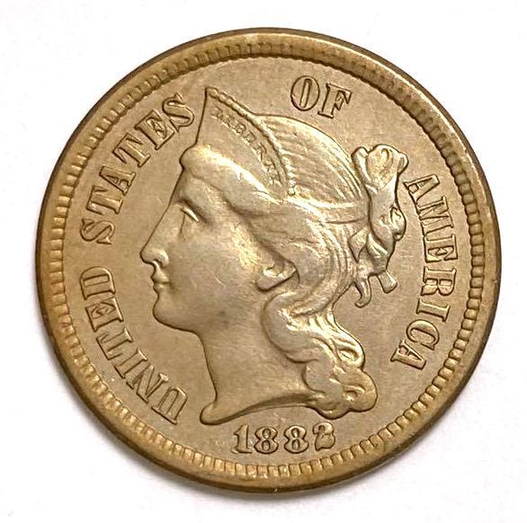 1882 Three Cent Nickel (1 of 2)