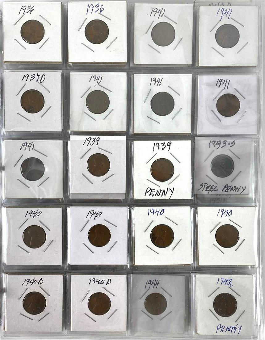 Group of (233) Assorted Pennies in Binder (1 of 3)