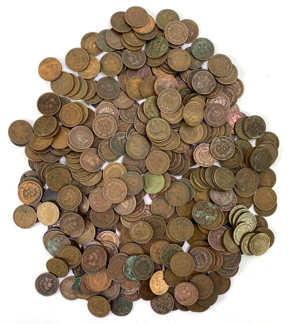 Group of (200+) Indian Head Cents (1 of 1)