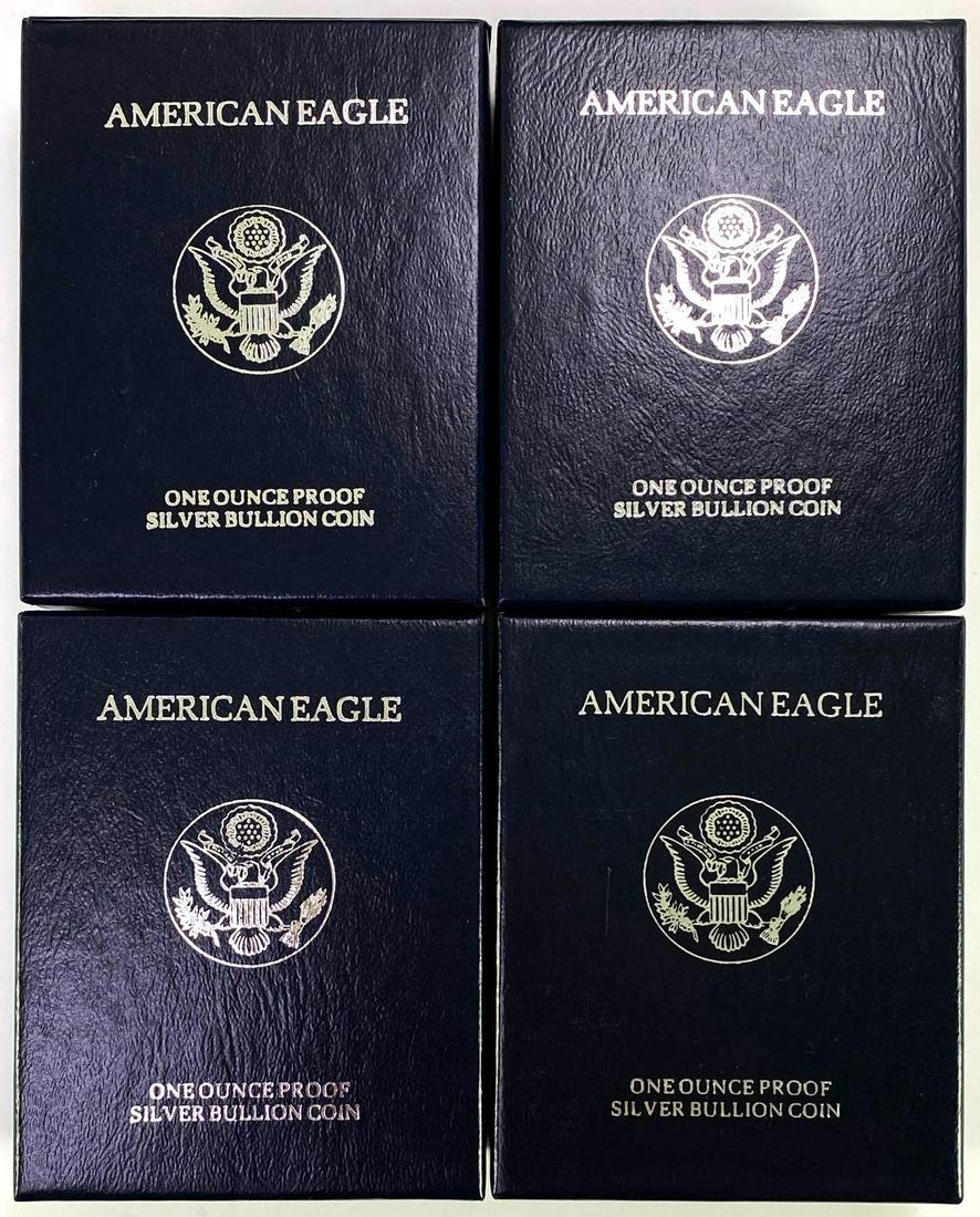 Group of (4) US Mint 1998-2001 American Silver Eagle Proofs (1 of 3)