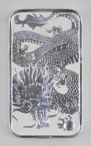 2022 Australia $1 Dragon 1oz. .9999 Fine Silver: One Ounce .9999 Fine Silver.