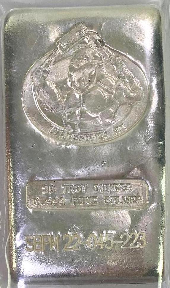 Silverback Precious Metals Gorilla 10 oz .999 Fine Silver Bar: Silverback Precious Metals Gorilla 10 oz .999 Fine Silver Bar