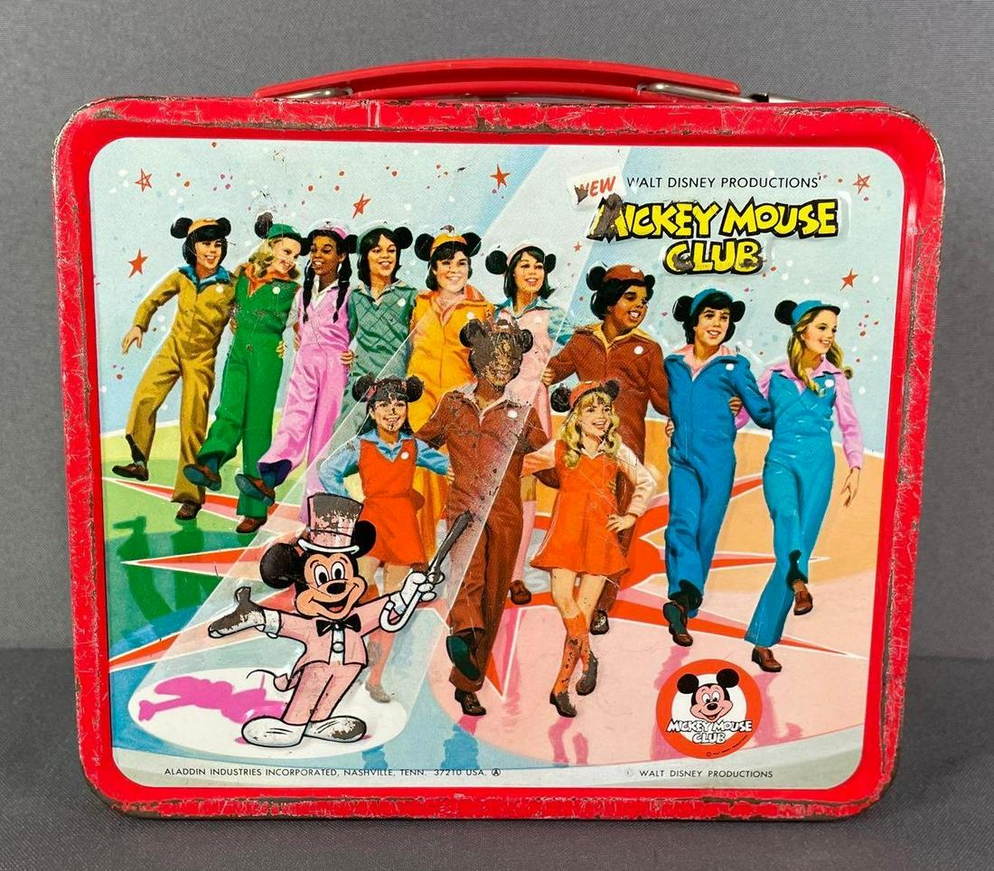 Vintage Aladdin Disney Mickey Mouse Club Tin Lunchbox (1 of 7)