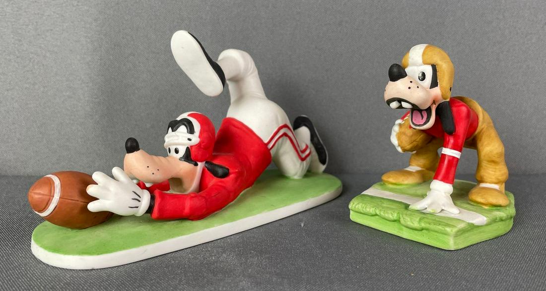 Group of 2 Disney Goofy Football Ceramic Figurines (1 of 3)