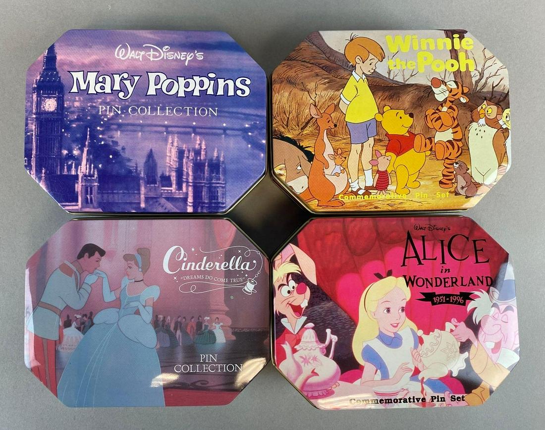 Group of 4 Disney Enamel Pin Sets (1 of 4)