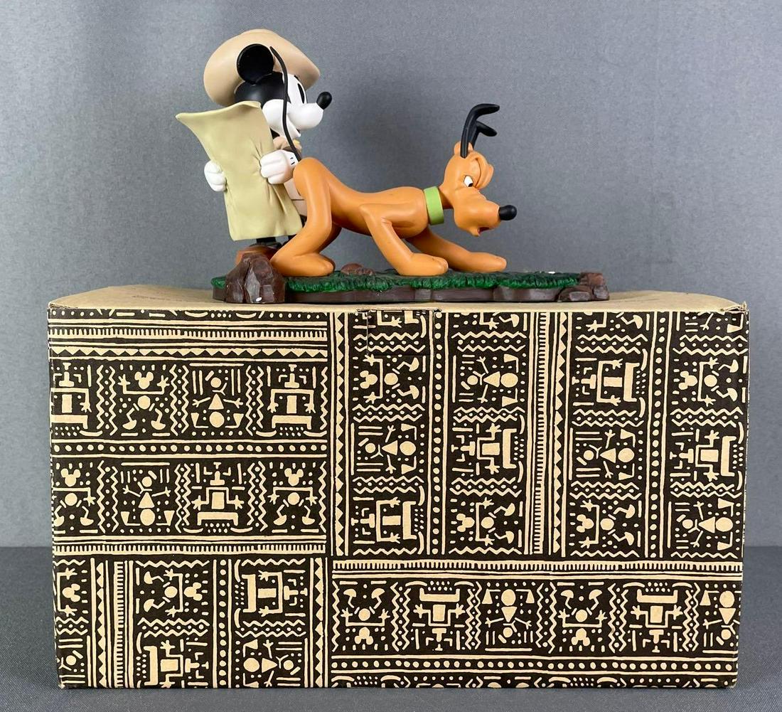 Disney Safari Adventure Mickey Mouse and Pluto Figurine with Compass (1 of 5)