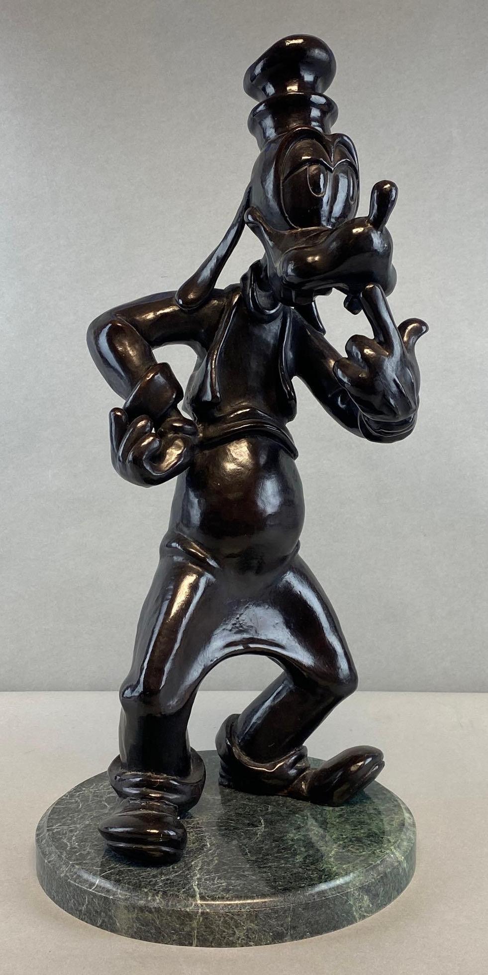 Disney Goofy Bronze Statue on Marble Base (1 of 5)