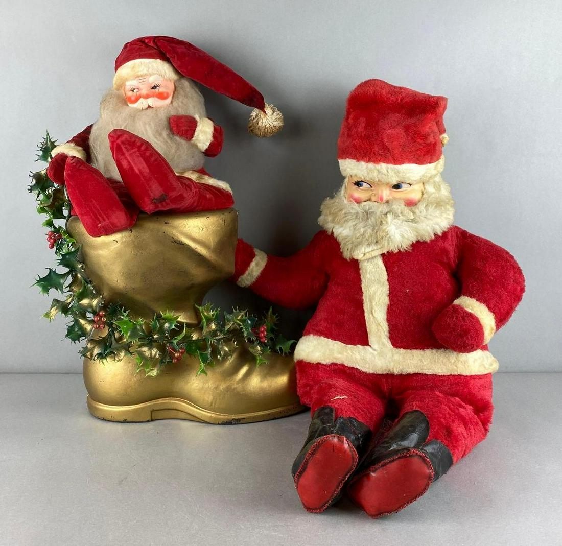 2 Vintage Santa Claus Christmas Figures (1 of 4)
