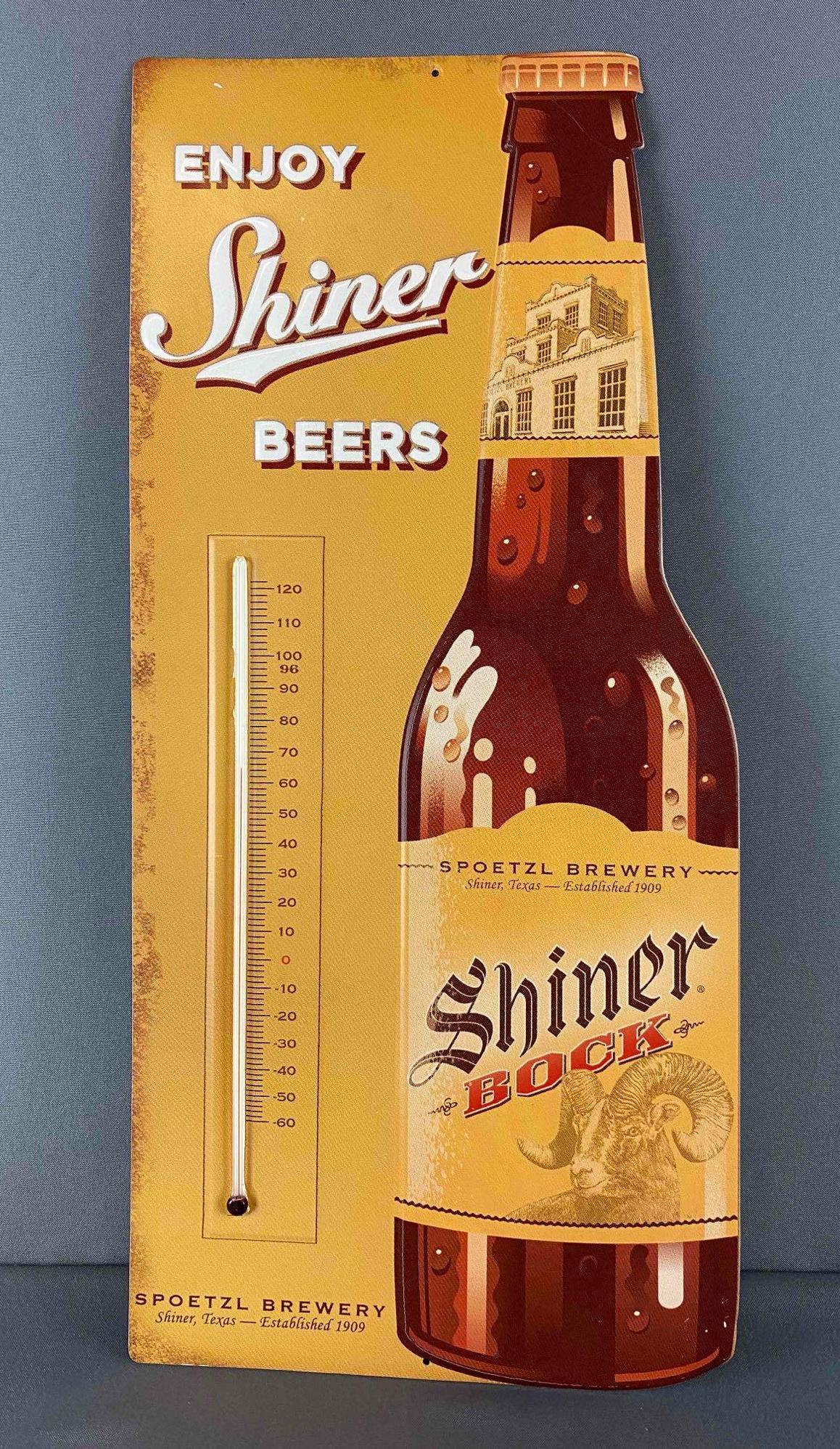 Shiner Beer Metal Advertising Sign (1 of 3)