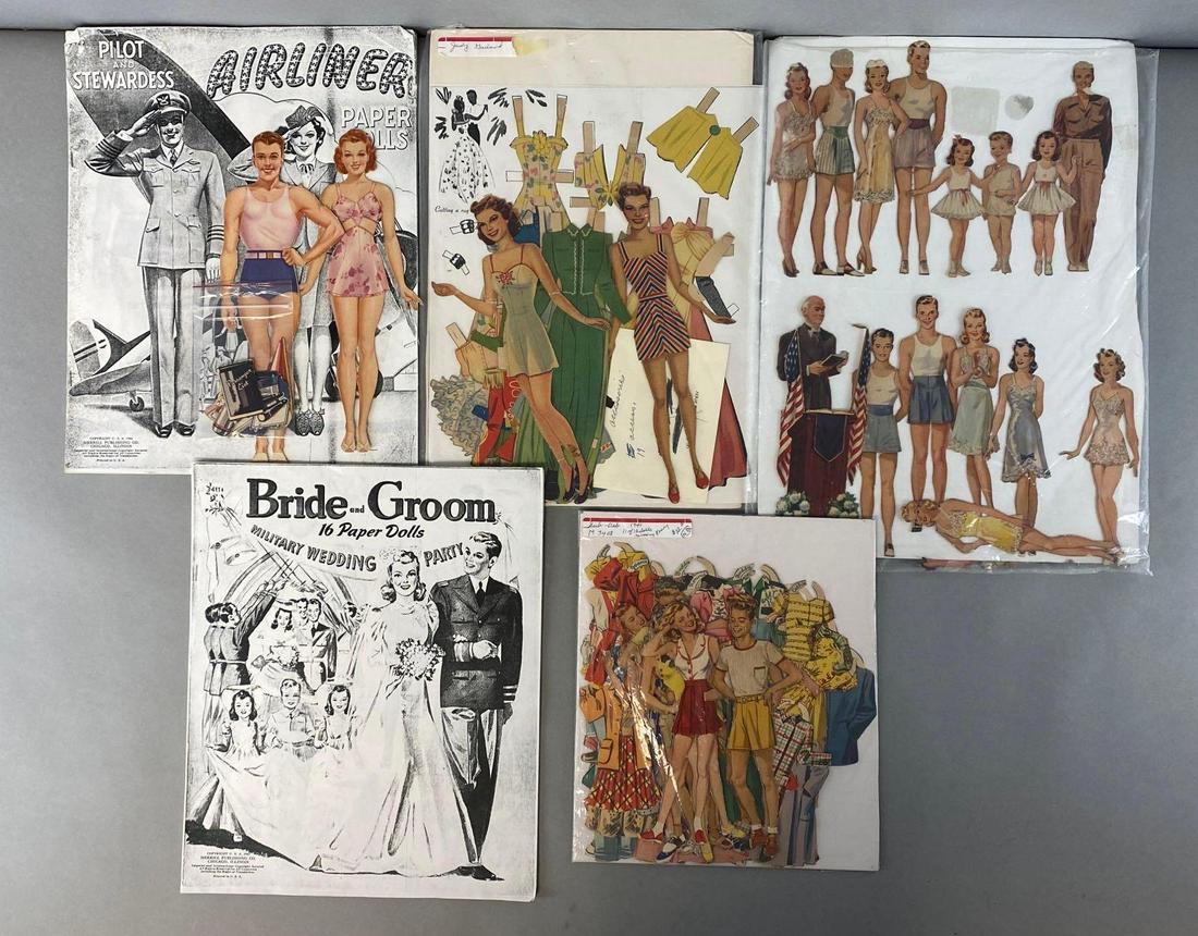 Group of 4 Assorted Paper Doll Sets (1 of 3)