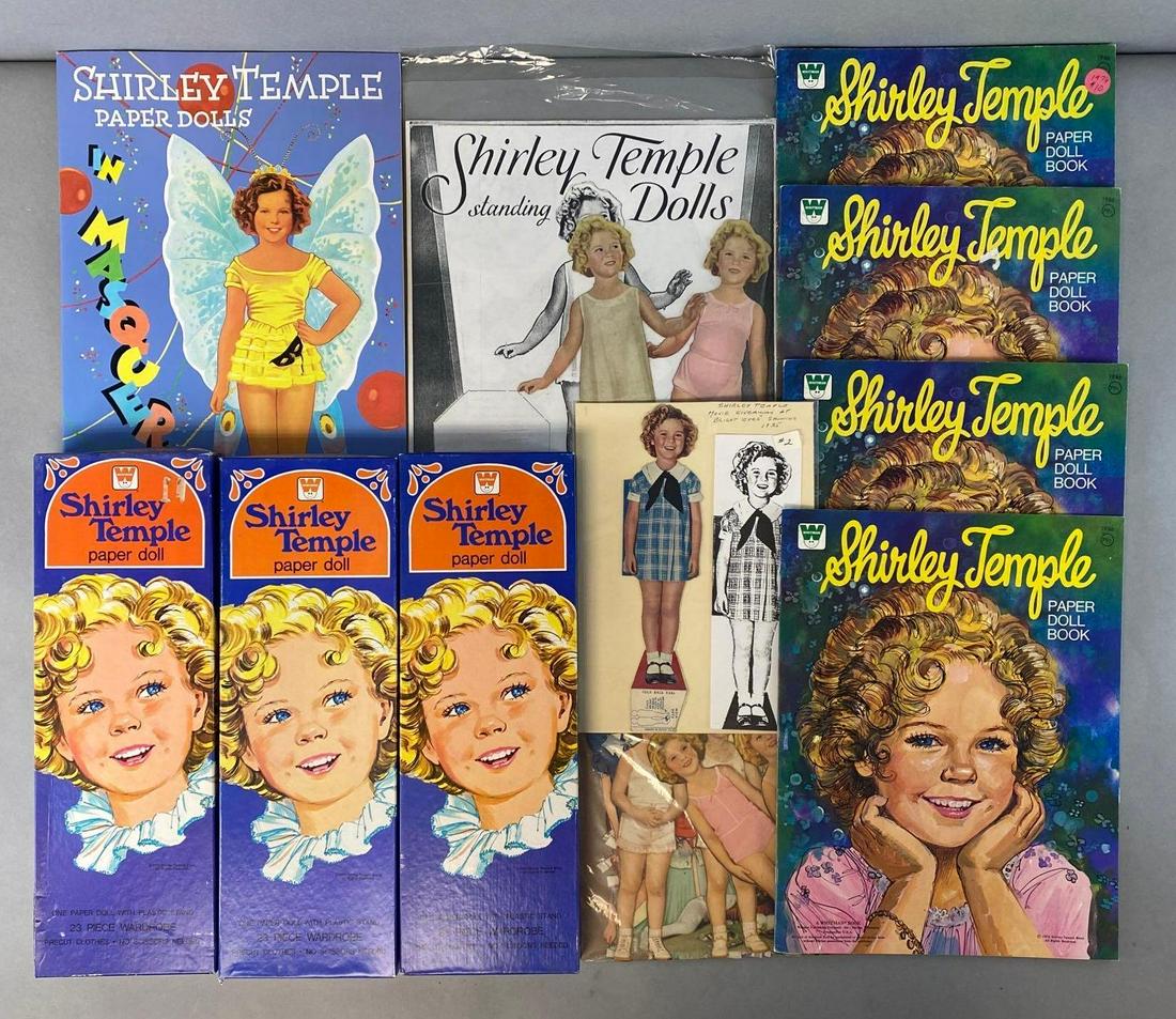 Group of 10 Shirley Temple Paper Doll Sets and More (1 of 4)
