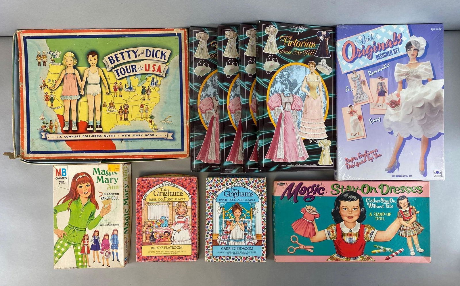 Group of 10 Assorted Paper Doll Box Sets (1 of 4)