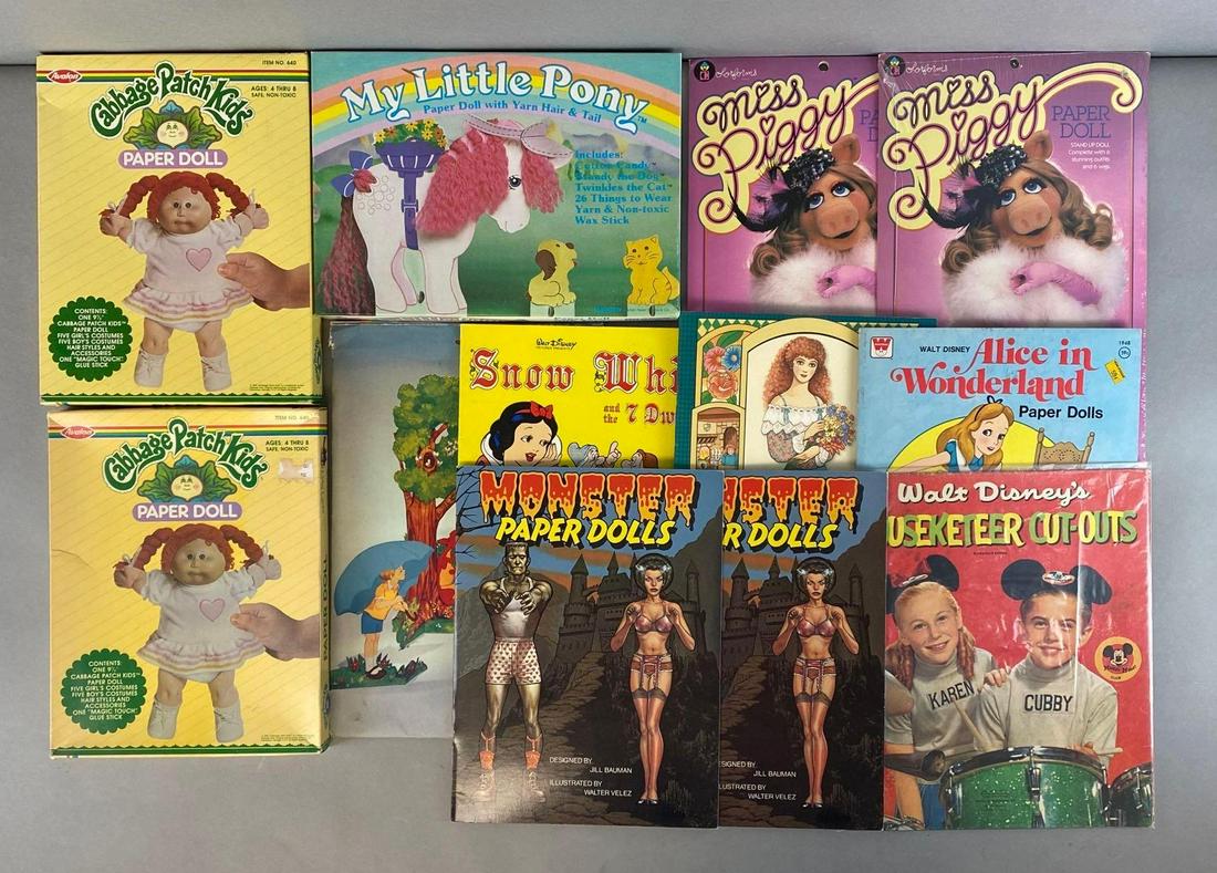 Group of 12 Assorted Paper Doll Sets and More (1 of 3)