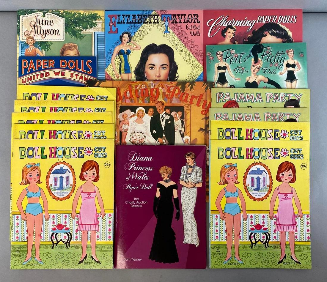 Group of 16 Assorted Uncut Paper Doll Sets (1 of 3)